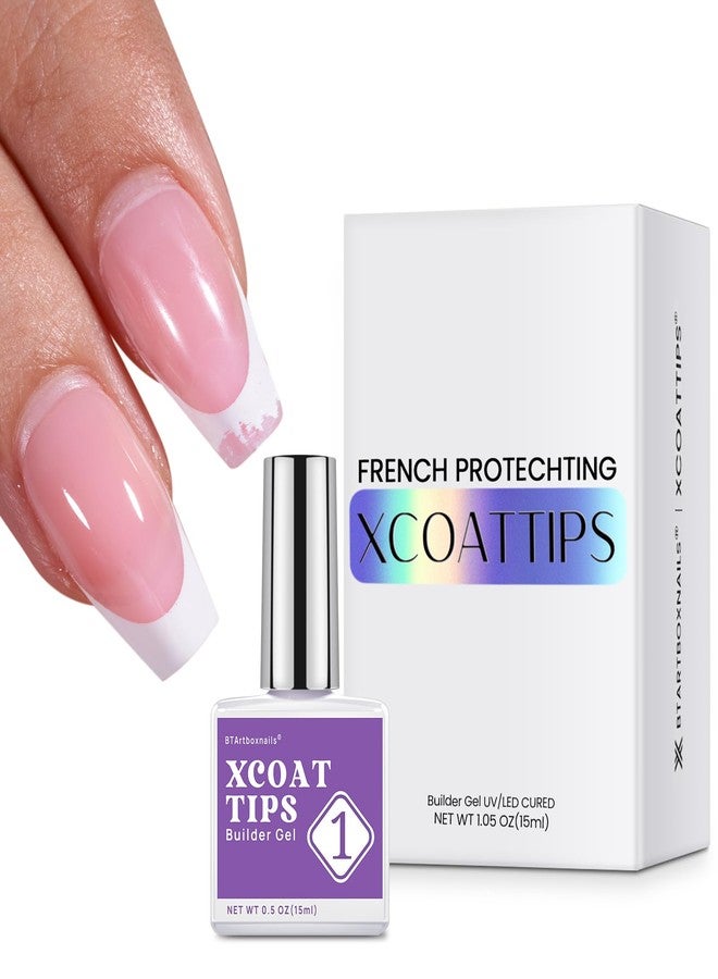 btartboxnails جل بناء الأظافر XCOATTIPS من BTArtboxnails، يحمي الأظافر من التقشر ويمنحكِ مظهرًا احترافيًا يدوم لأكثر من 30 يومًا، 15 مل - Image 1